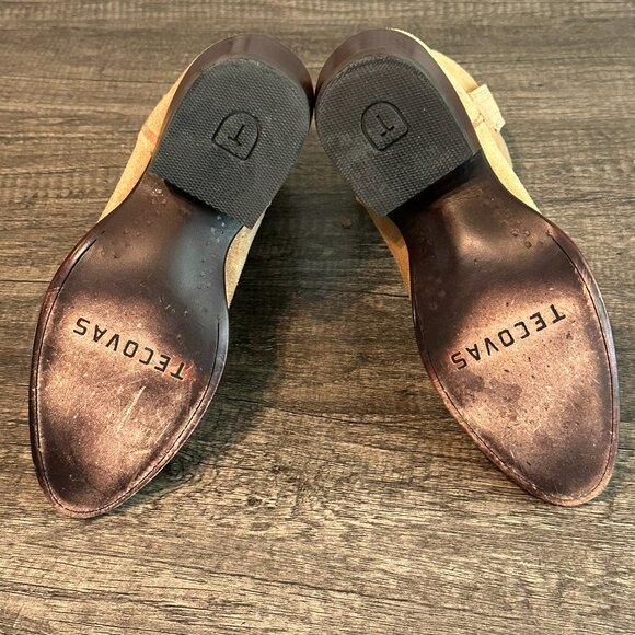 Tecovas The Lucy Boots, Women's Size 7B, Sand Suede - Picture 5 of 8